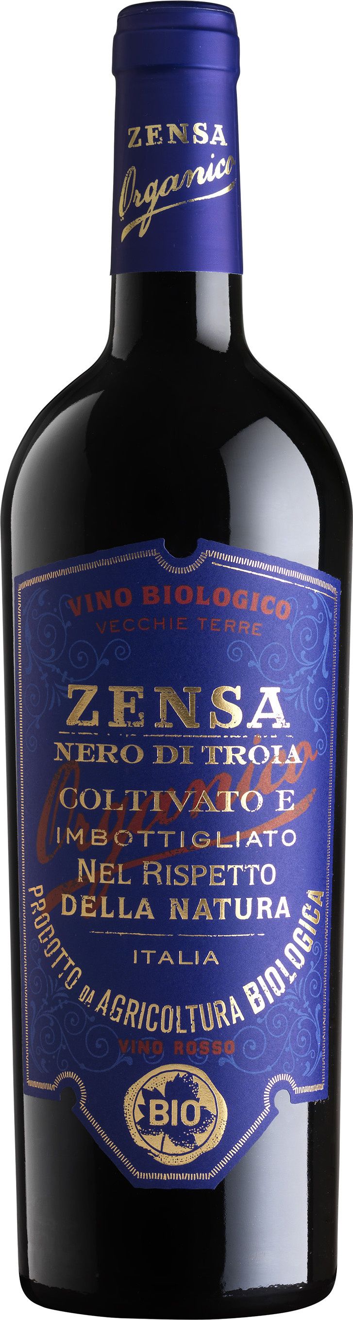 Foto van ZENSA NERO DI TROIA BIO 2021 75 CL