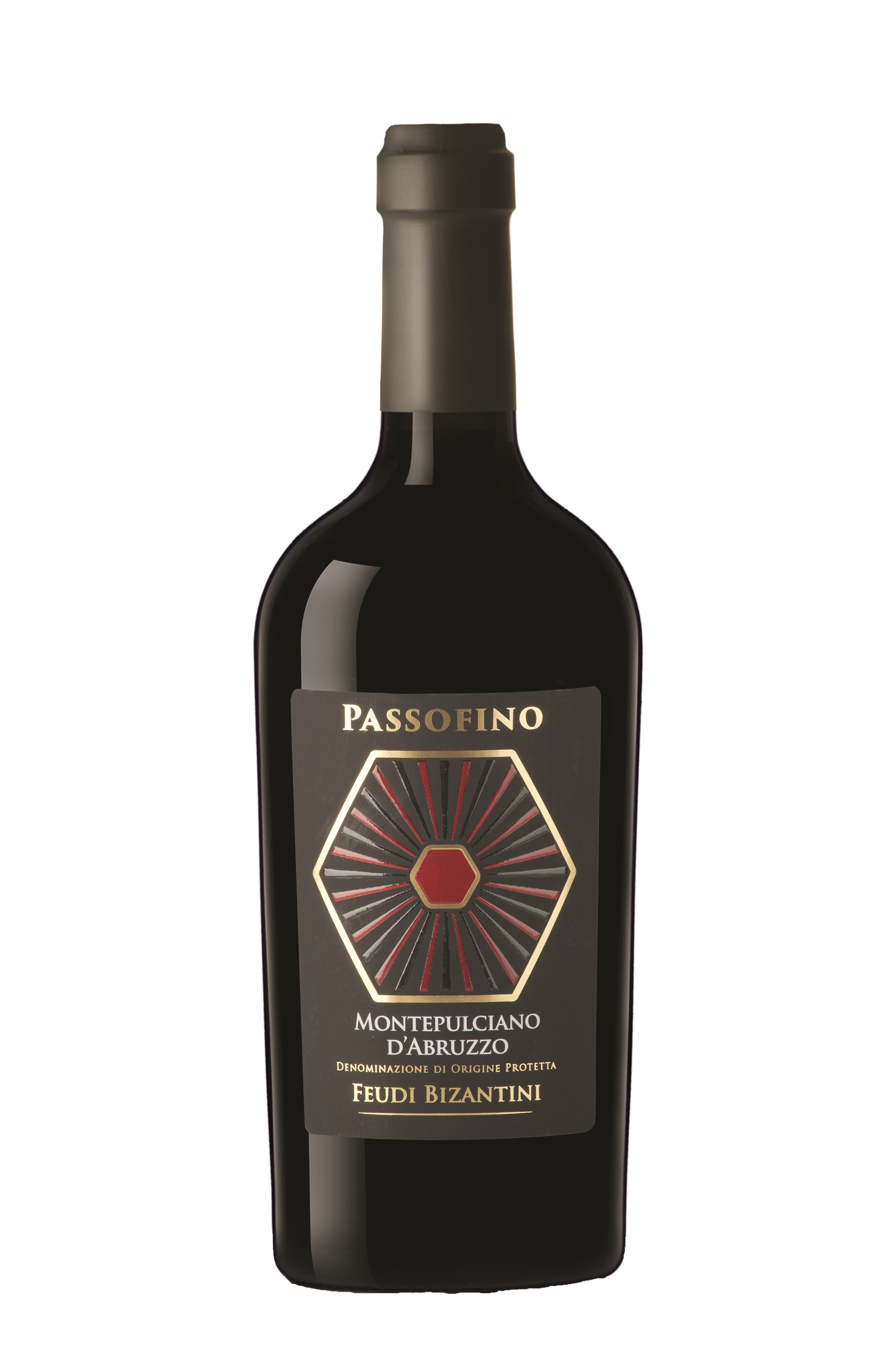 FEUDI BIZANTINI PASSOFINO MONTEPULCIANO 2020 75 CL Foto van FEUDI BIZANTINI PASSOFINO MONTEPULCIANO 2020 75 CL