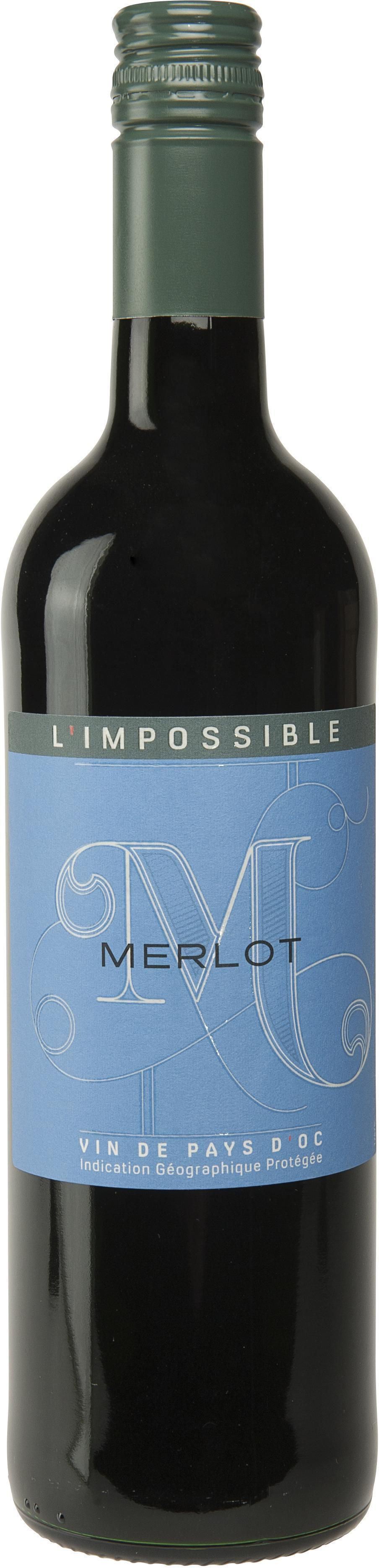 L' IMPOSSIBLE MERLOT 2020 75 CL Foto van L' IMPOSSIBLE MERLOT 2020 75 CL
