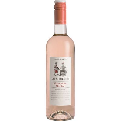 LES VIGNERONS GRENACHE MERLOT ROSÉ 2021 75 CL