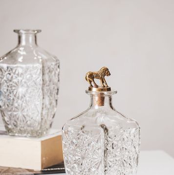 Flessendop kurk met leeuw - Dry FLWRS