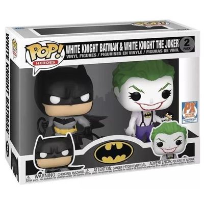 Foto van Funko Pop! DC Super Heroes 2-Pack: White Knight Batman & Joker - special edition sticker
