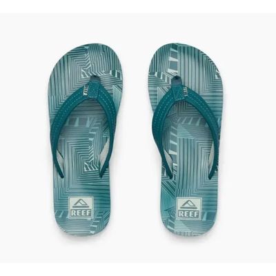 Foto van Reef Ahi Jongens Slippers Sage Stripe
