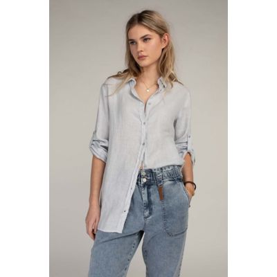 Moscow Button down blouse lange mouw