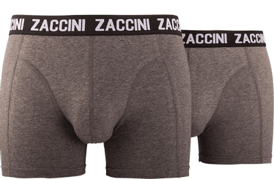 Foto van Zaccini heren ondergoed 2 pack grijs