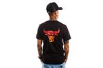 Afbeelding van New Era T-Shirt CHICAGO BULLS NBA BACK BODY WATER PRINT TEE BLACK / RED NE13083921