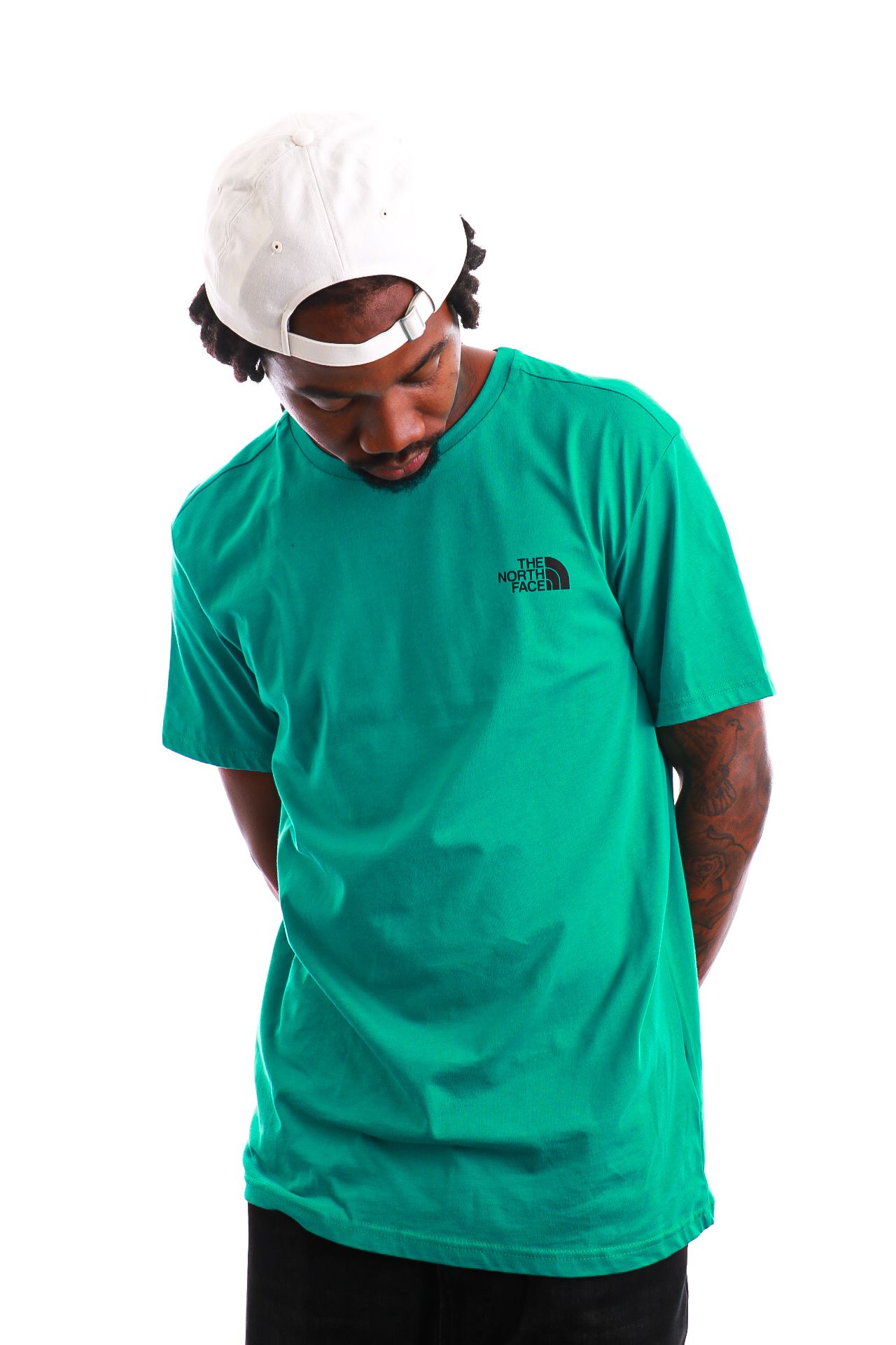 Afbeelding van The North Face T-Shirt M S/S SIMPLE DOME Porcelain Green-TNF Black NF0A2TX52KQ