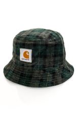 Carhartt Bucket Hat Cord Hat Breck Check Print / Grove I028162