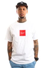 HUF T-Shirt HUF ESSENTIALS BOX LOGO S/S TEE WHITE TS01666