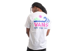 Foto van Vans T-Shirt VANS WASHED ASHORE SS WHITE VN0A7PLCWHT1