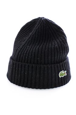 Afbeelding van Lacoste Muts LACOSTE 2G4B Knitted Beanie BLACK RB0001-23