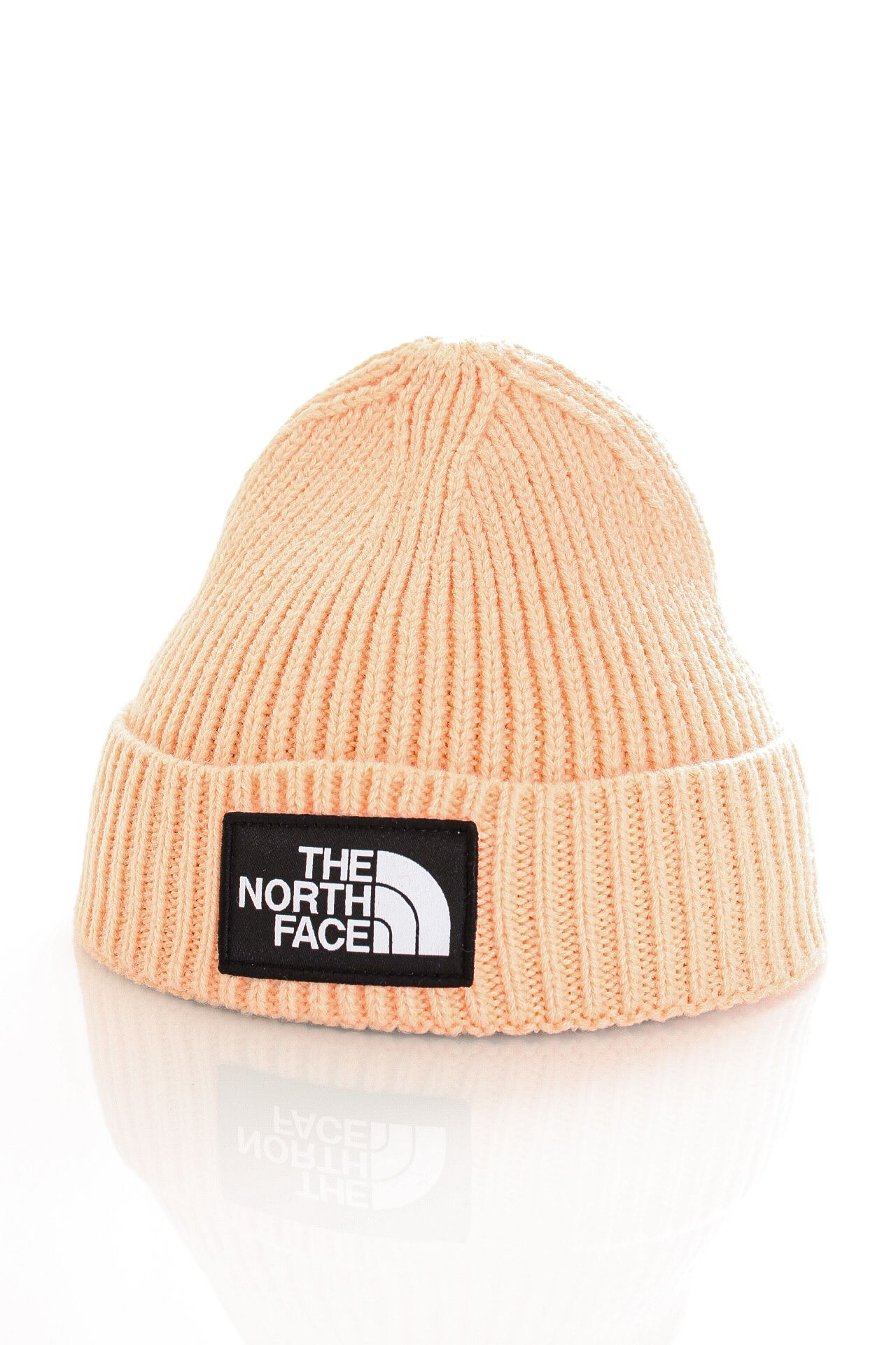 Afbeelding van The North Face Muts TNF LOGO BOX CUFFED SHT APRICOT ICE NF0A3FJX3R81
