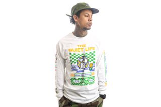 Foto van The Quiet Life Longsleeve The Quiet Life Good Vibes Delivery White 21FAD2-2119