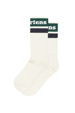 Afbeelding van Dr.Martens Sokken Athletic Logo Socks EGRET / GREEN / DMS NAVY AC681113