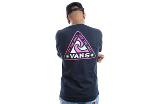 Foto van Vans T-Shirt VANS SUMMER CAMP SS NAVY VN0A7PLWNVY1