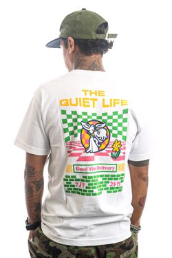 Afbeelding van The Quiet Life T-Shirt The Quiet Life Good Vibes Delivery White 21FAD2-2129