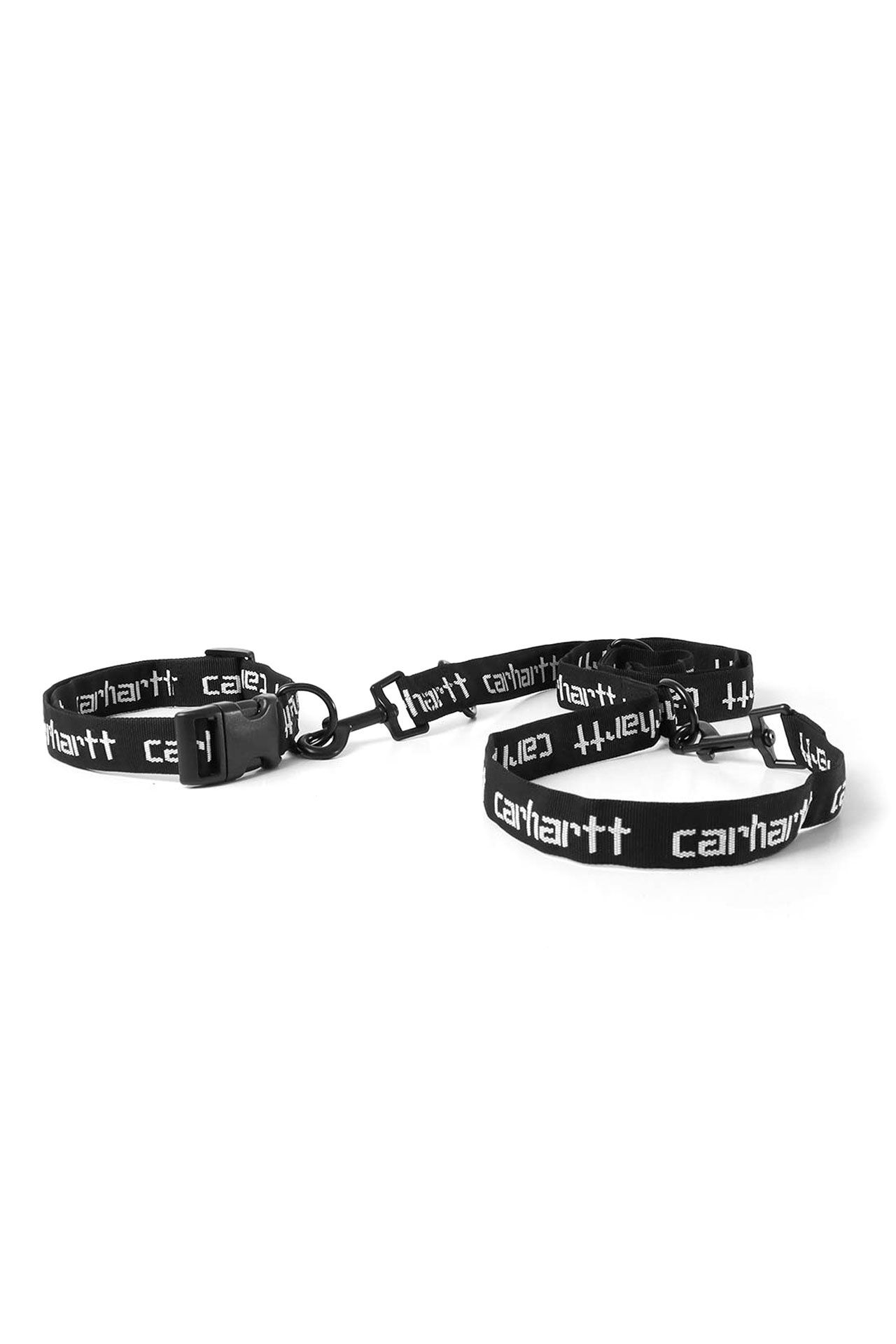 Afbeelding van Carhartt Hondenriem Carharrt WIP Script Dog Leash & Collar BLACK / WHITE I030251