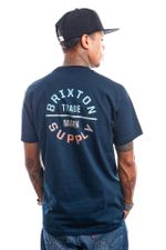 Brixton T-shirt OATH V S/S STT Midnight Navy/Gradient 16410