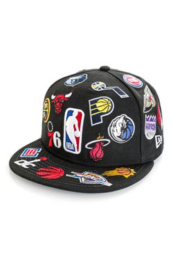 Afbeelding van New Era Fitted Cap NEW ERA NBA ALL OVER PATCH 59FIFTY NBA ALL OVER BLACK NE60285213
