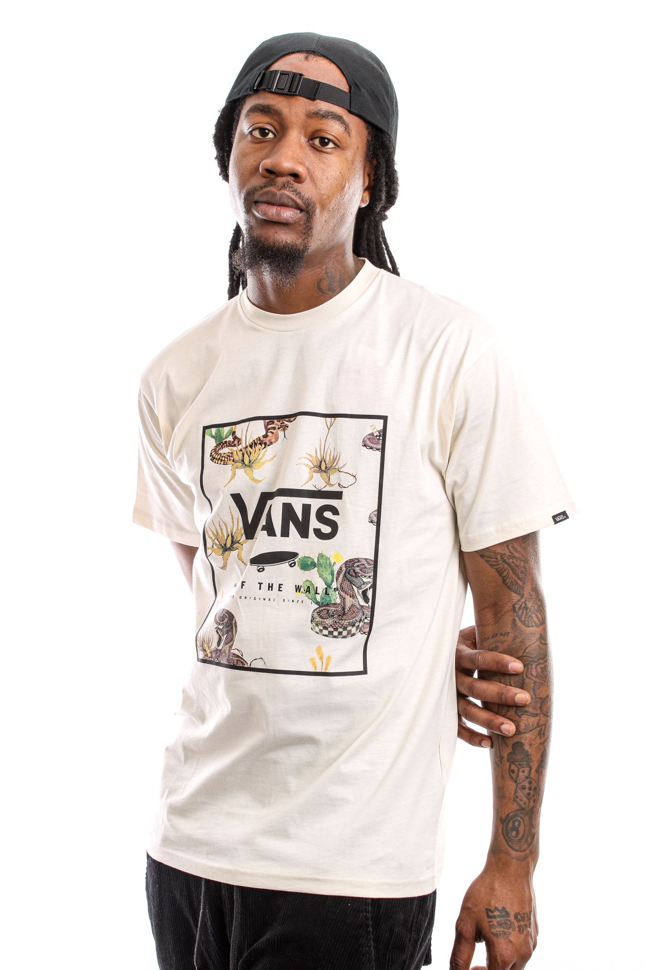 Afbeelding van Vans T-Shirt VANS MN CLASSIC PRINT BOX ANTIQUE WHITE/DESERT VN0A5E7YZ2F1