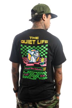 Afbeelding van The Quiet Life T-Shirt The Quiet Life Good Vibes Delivery Black 21FAD2-2130