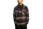 Afbeelding van Brixton Blouse BOWERY L/S FLANNEL HEATHER GREY/CHARCOAL 1213