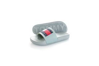 Foto van Tommy Jeans Slippers TOMMY JEANS FLAG POOL Faded Willow EM0EM01021