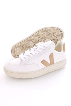 Afbeelding van Veja Sneakers V-12 LEATHER EXTRA WHITE / DUNE XD0202896A