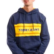 Tommy Jeans Hoodie TJM PIECED BAND LOGO Twilight Navy / Multi DM0DM09651