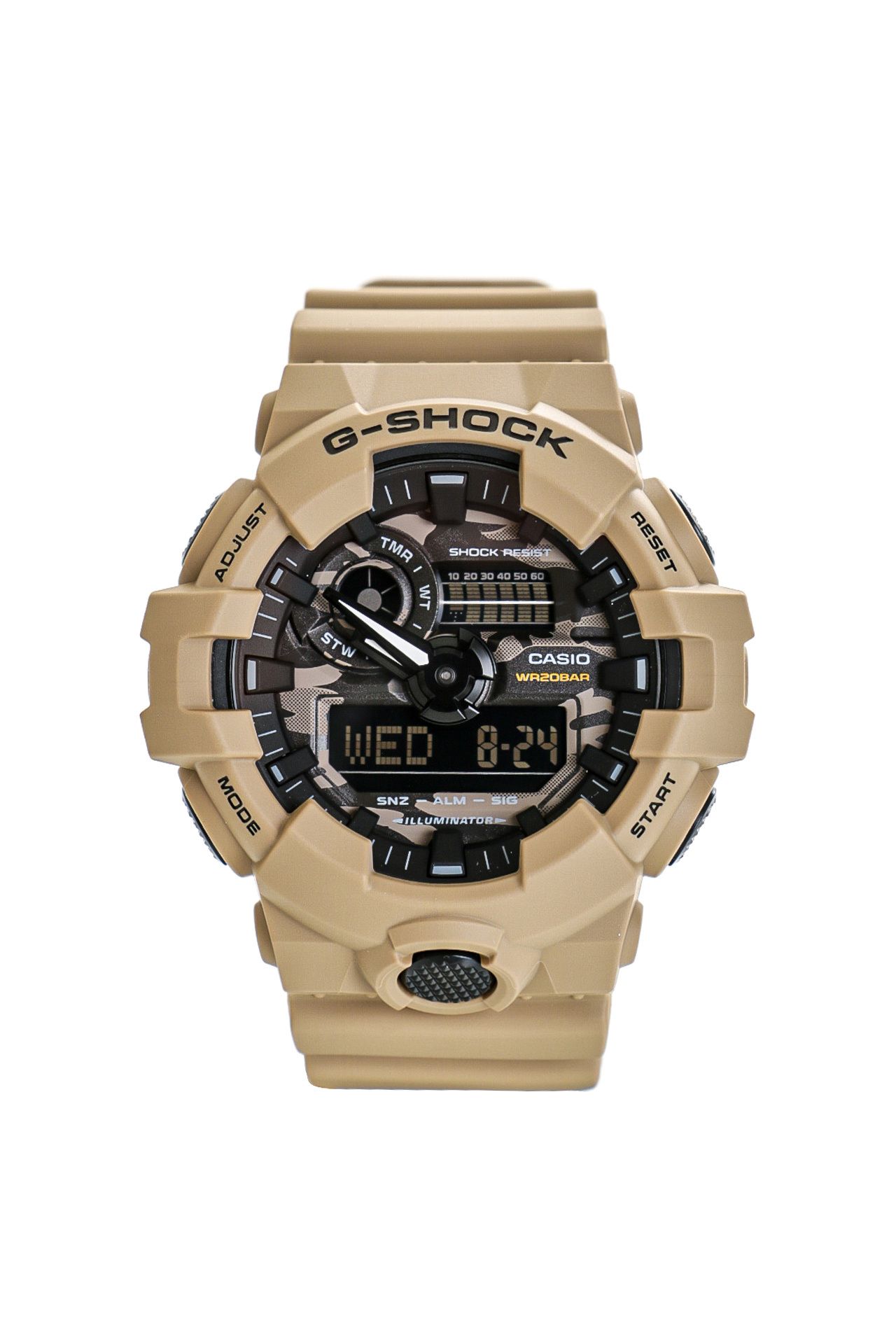 Afbeelding van Casio Horloge G-SHOCK BASIC CAMOUFLAGE DESERT SAND GA-700CA