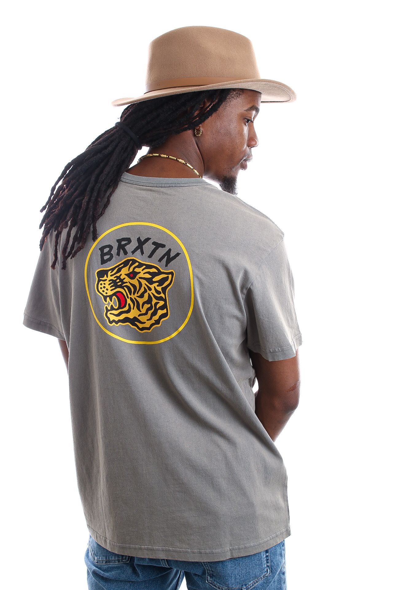 Afbeelding van Brixton T-Shirt BRIXTON KIT S/S STT PEBBLE WORN WASH 16569