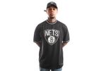 Afbeelding van New Era T-Shirt BROOKLYN NETS NBA MESH TEAM LOGO OVERSIZED TEE BLACK NE13083911