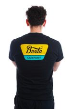 Brixton T-Shirt BRIXTON LINWOOD S/S STT BLACK/TEAL 16172