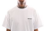Afbeelding van Carhartt Wip S/S Script Embroidery T-Shirt I025778 T Shirt White / Black
