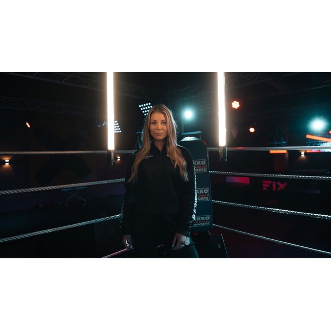 Afbeelding van Malelions Sport Quarterzip Tracksuit Black/White