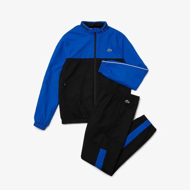 Afbeelding van Lacoste Sport Trainingspak Zwart Blauw