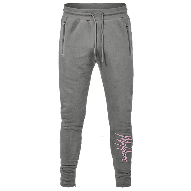 Afbeelding van Malelions Captain Tracksuit Matt Grey Pink