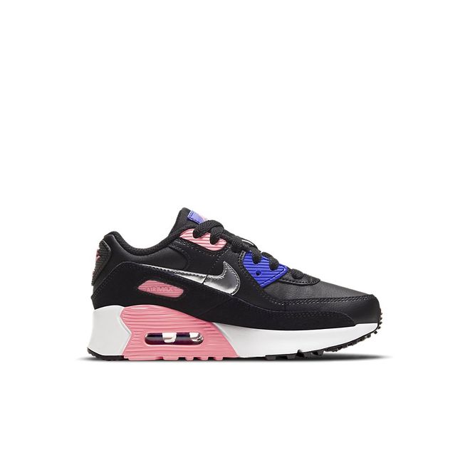 Afbeelding van Nike Air Max 90 Leather Kids Black Sunset Pulse