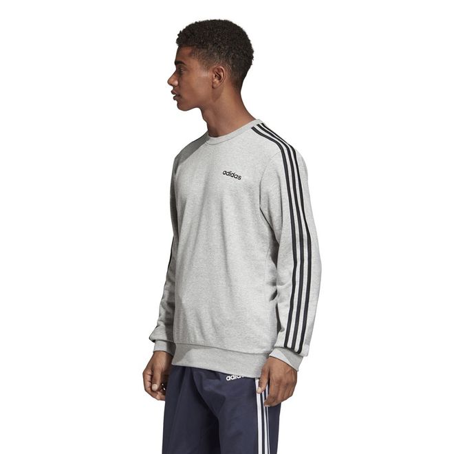 Afbeelding van Adidas Essentials 3 Stripes Sweatset Grey Heather