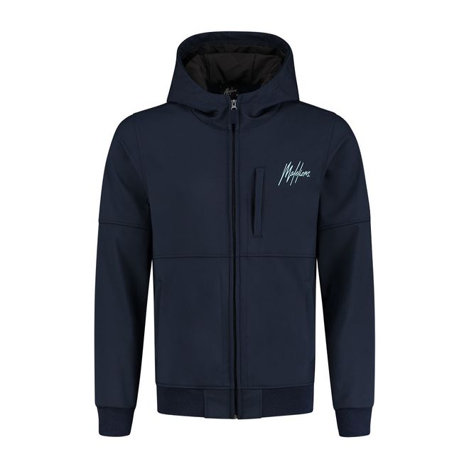 Afbeelding van Malelions Softshel Jack Navy Light Blue