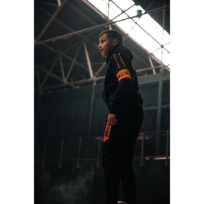 Afbeelding van Malelions Sport Coach Hoodie Set Black Neon Orange