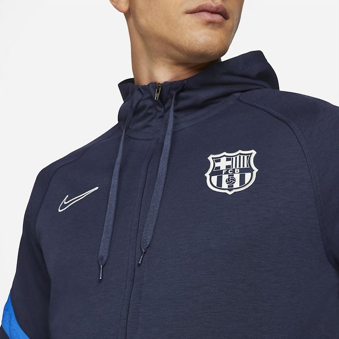 Afbeelding van FC Barcelona Hooded Flee Set Obsidian