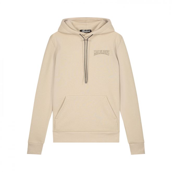 Afbeelding van Malelions Men Varsity Hoodie Set Beige