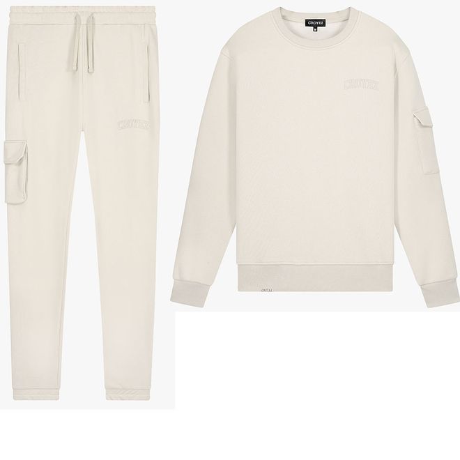 Afbeelding van Croyez Crewneck Tonal Set Beige