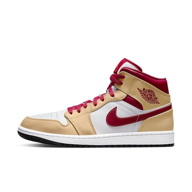 Afbeelding van Nike Air Jordan 1 Mid Light Cardinal Curry