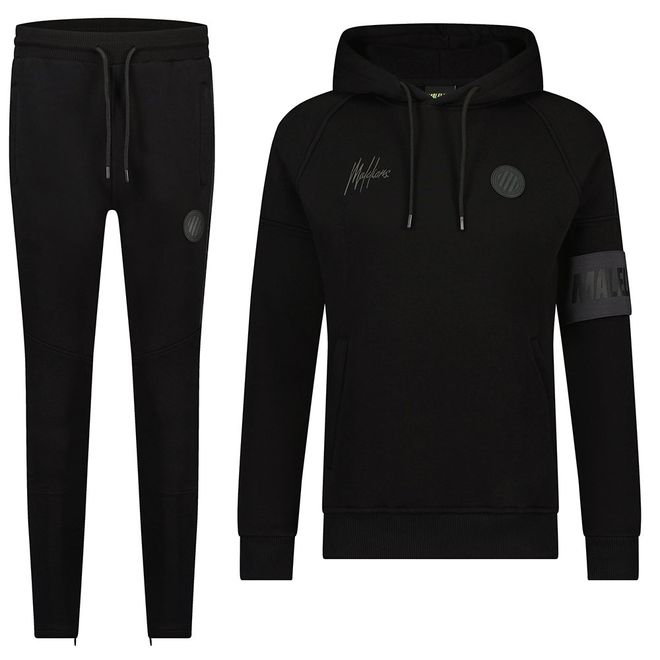 Afbeelding van Malelions Sport Coach Hoodie Set Black Antra