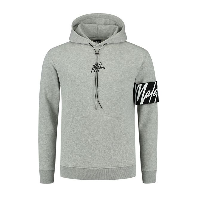 Afbeelding van Malelions Captain Hoodie Grey Melange