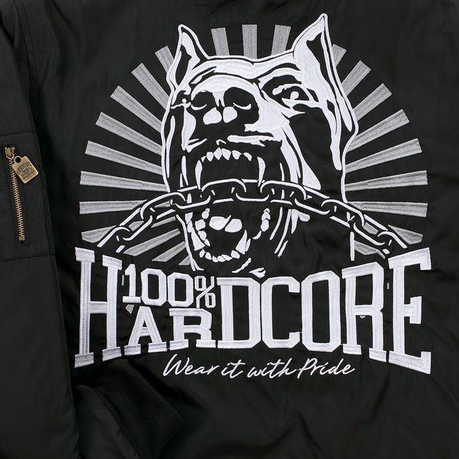 Afbeelding van 100% Hardcore Bomber Jacket Classic Black White