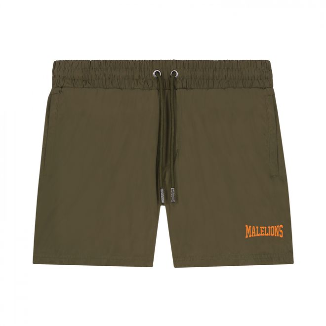 Afbeelding van Malelions Men Boxer T-Shirt + Short Set Army Orange