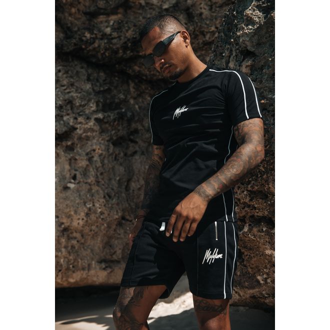 Afbeelding van Malelions Sport Thies Summer Set Black White